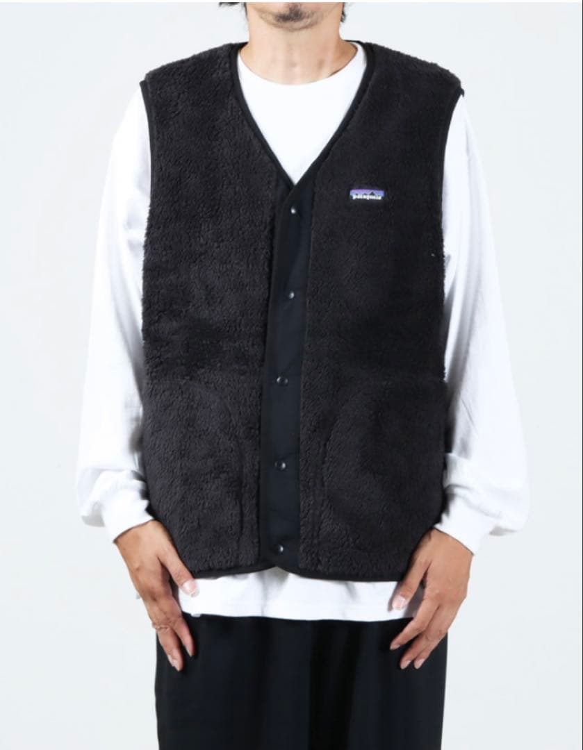 Patagonia ロスガトス ベストフリースベスト ボア 黒　M
