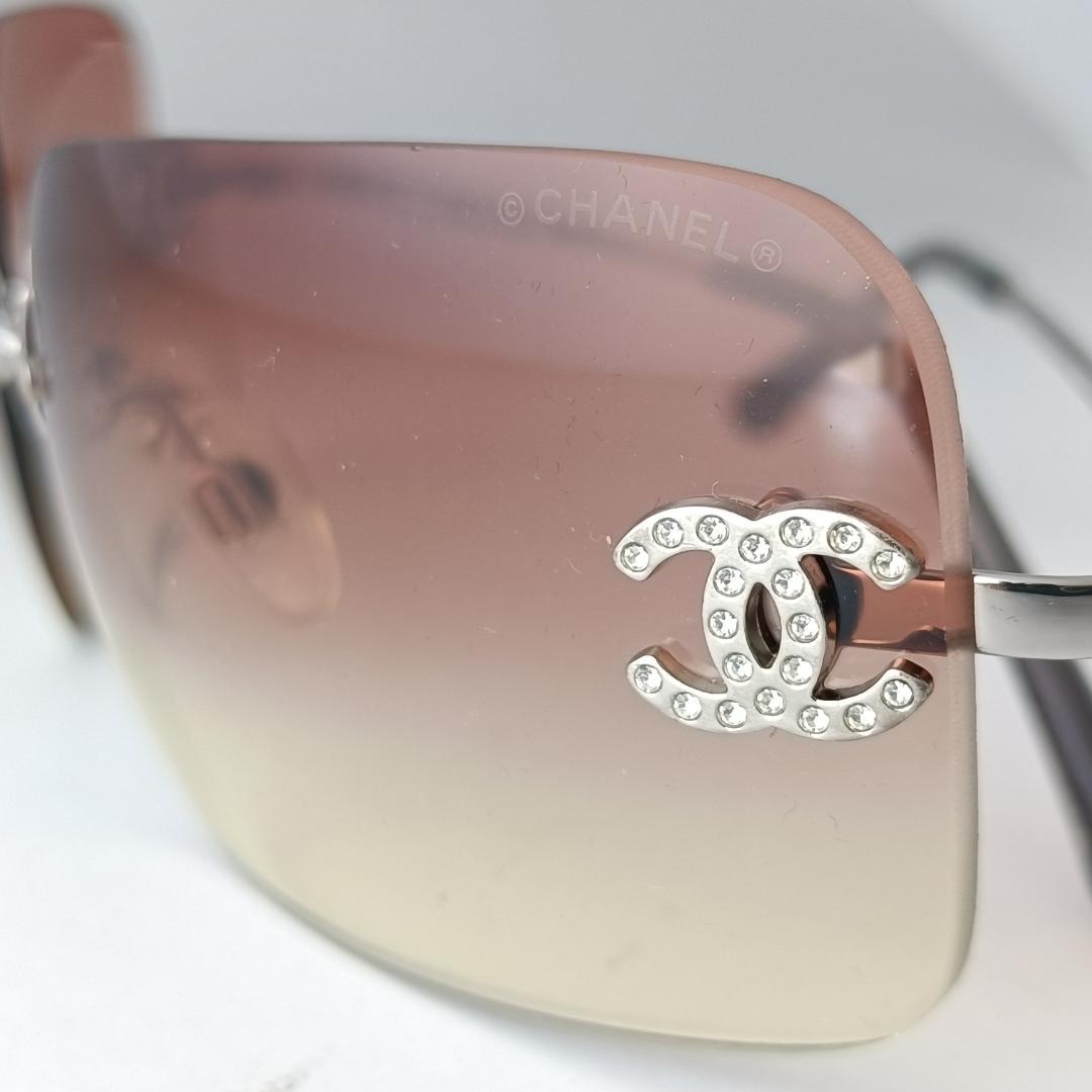 【美品】CHANEL ヴィンテージ サングラス 4017-D ラインストーン