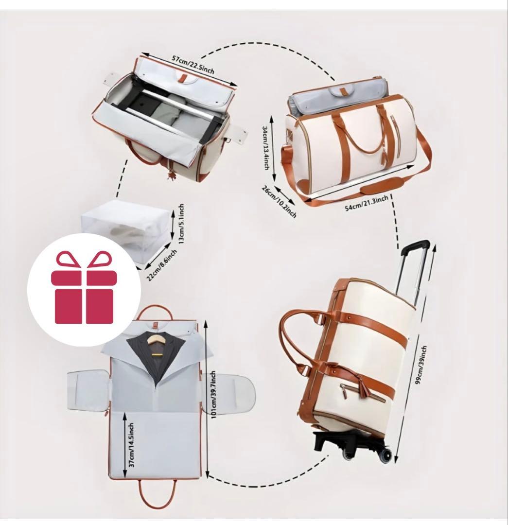 LUXERAバック　新品未使用　ローラ付き