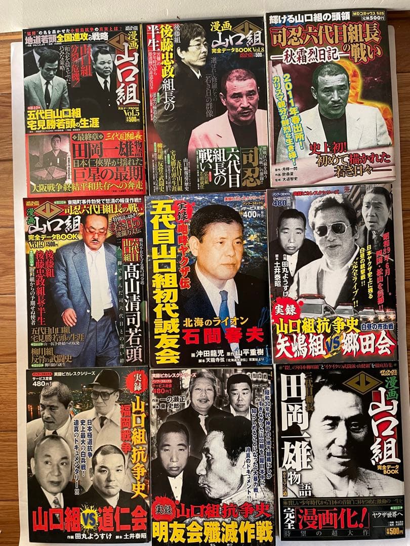 山口組‼️実録シリーズ19冊セット フィクション 抗争 極道 ヤクザ マンガ