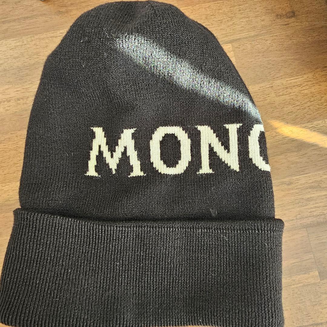 MONCLER モンクレール ロゴ ジャガード ウールニット ニット帽