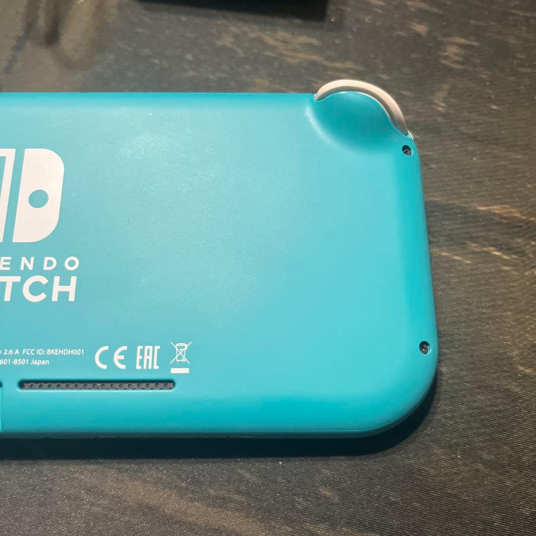 Switchライト　ターコイズブルー　ジャンク品　水没