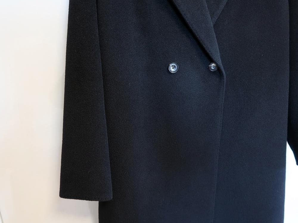 K.T キヨコ タカセ■アンゴラ羊毛・ロングコート■黒■size9号■定価7万