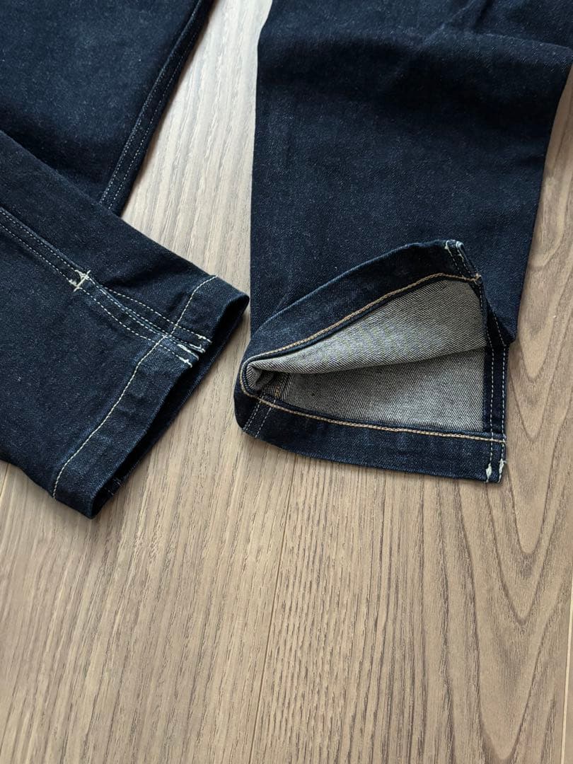 新品•未使用！45R ライ麦ストレッチデニム桃比女インディゴ