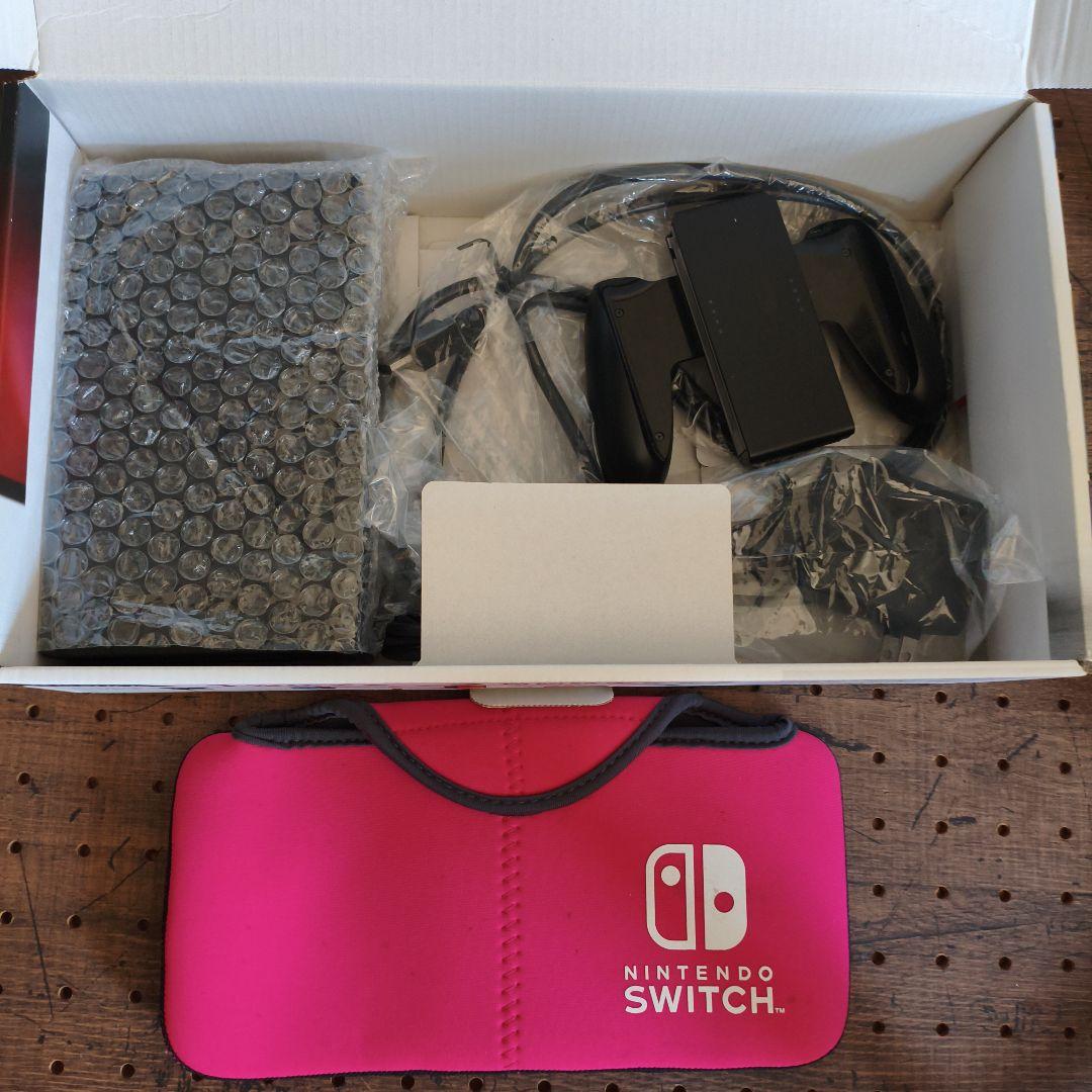 Nintendo Switch 本体 青/赤 充実の付属品、おまけ付き