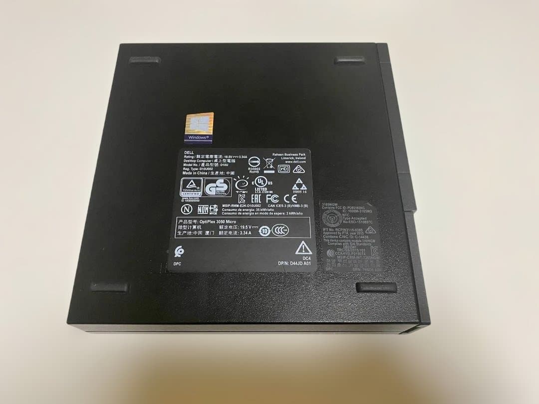 ジ*ー様 OptiPlex 3050Micro i5-7500T 8GBNVMe