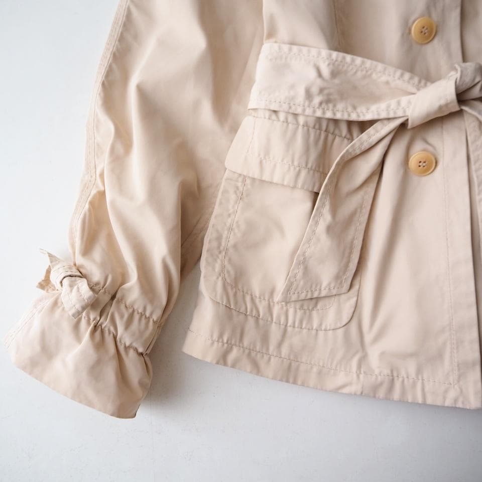 MaxMara マックスマーラ ベージュ ショートトレンチコート 38
