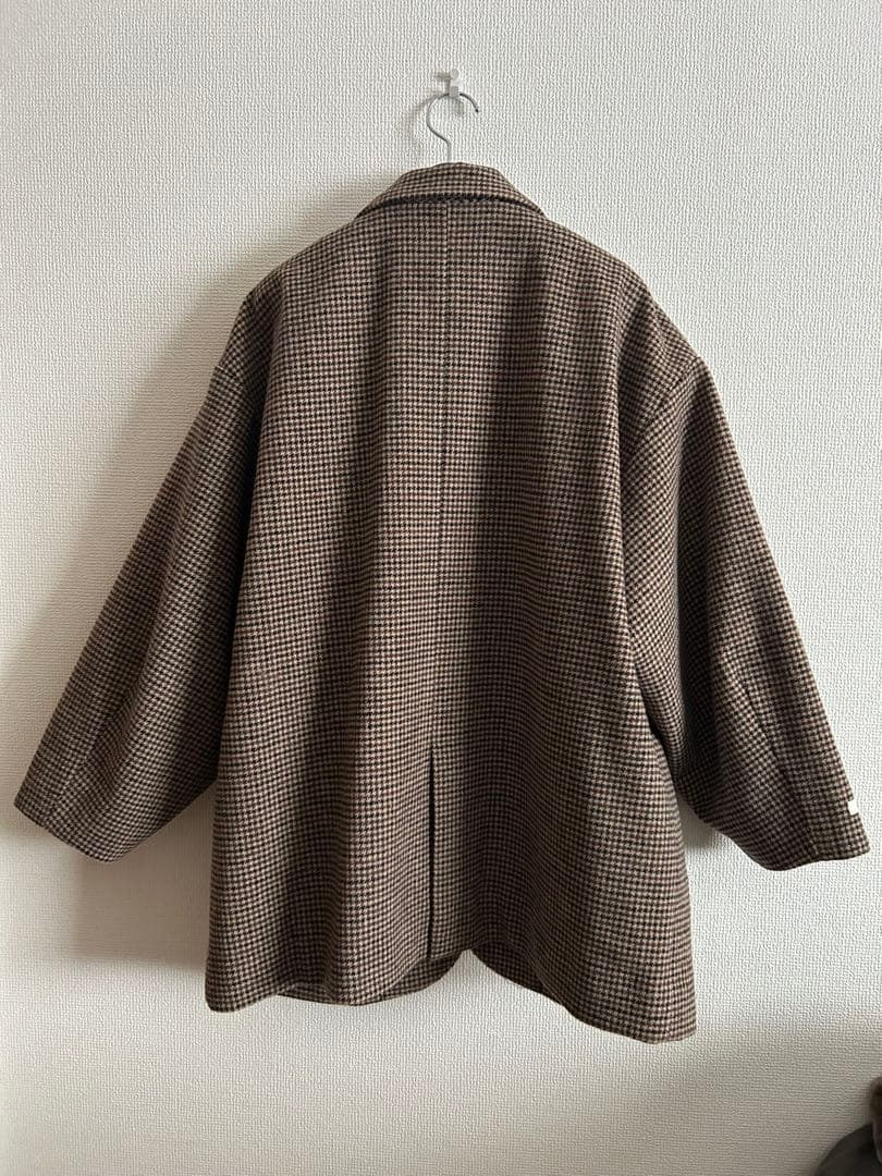 ジャケット・アウター eaphi WOOL LIKE CHECK JACKET