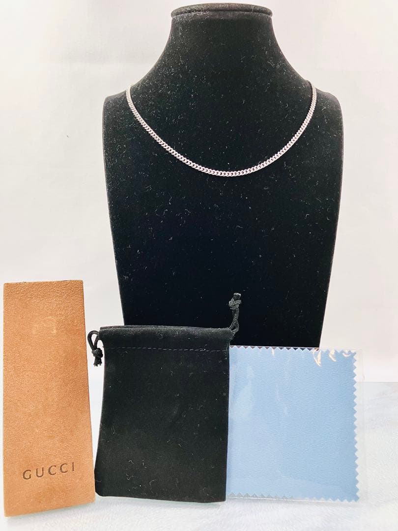 【超美品】GUCCI 喜平チェーン ネックレス 男女兼用　SV925 2.7ミリ