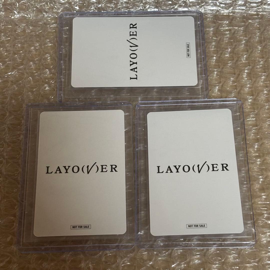 BTS V layover ユニバ ラキドロ トレカ 3枚 コンプ テテ 特典