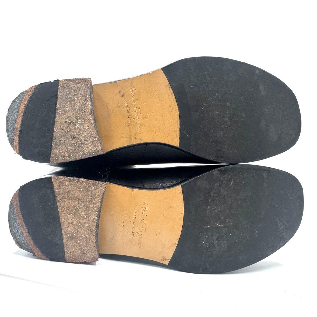 【美品】Ferragamo フェラガモ ブーツ ブラック ヴァラ 23㎝