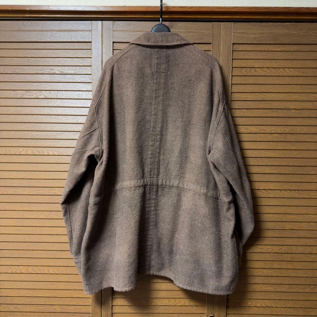 ANCELLM／24AW／ピリングシャツジャケット／ブラウン／2
