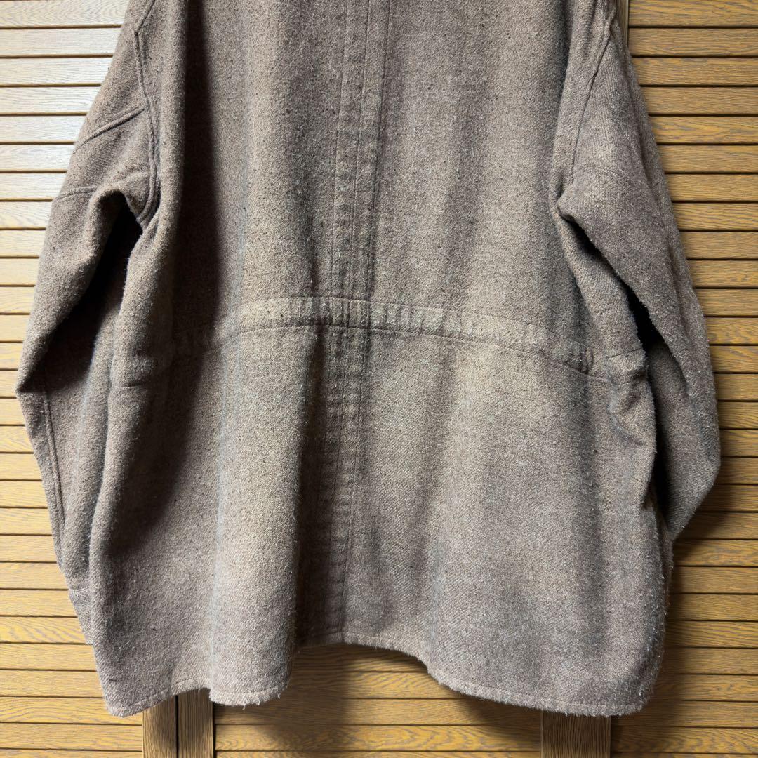 ANCELLM／24AW／ピリングシャツジャケット／ブラウン／2