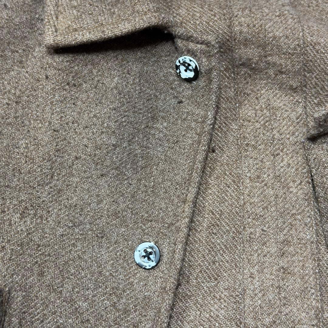 ANCELLM／24AW／ピリングシャツジャケット／ブラウン／2