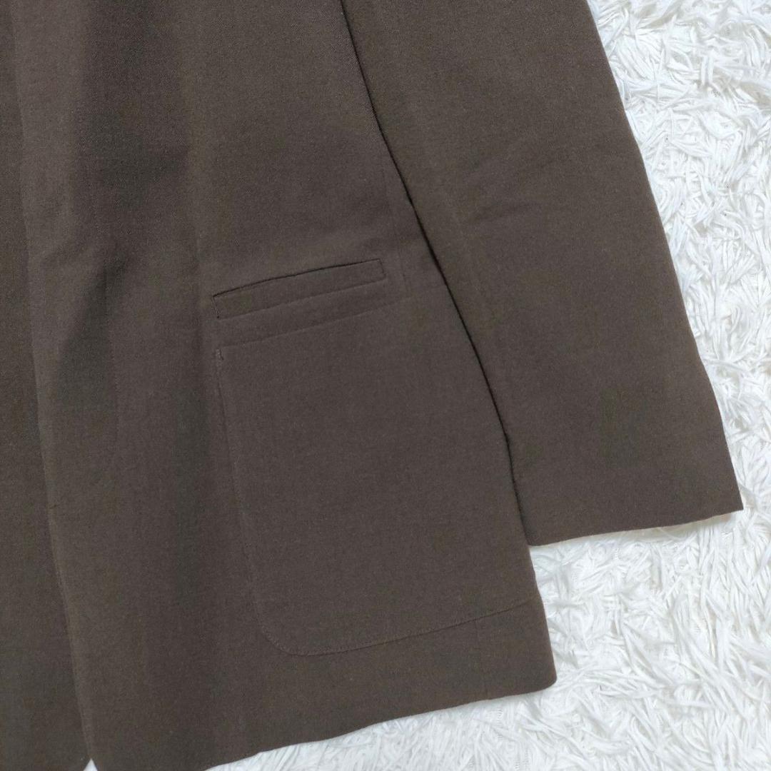 【美品】サイズ50 レオナール スタンドカラー ジャケット コート ブラウン