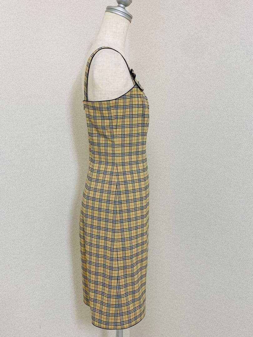 9436.【極美品】BURBERRY BLUE LABEL 肩ベルト ワンピース