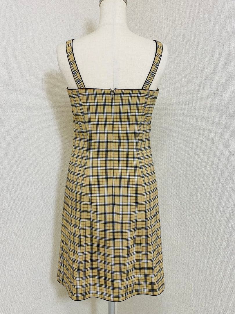 9436.【極美品】BURBERRY BLUE LABEL 肩ベルト ワンピース