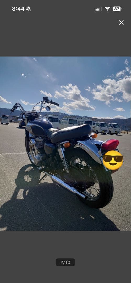Kawasaki W800 street 純正シート