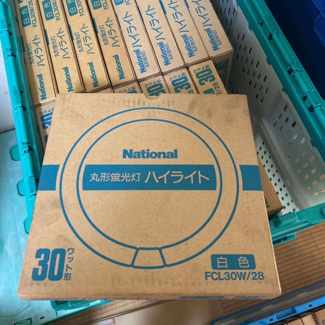 ナショナル丸形蛍光灯 FCL30W/28 30W 白色×24個