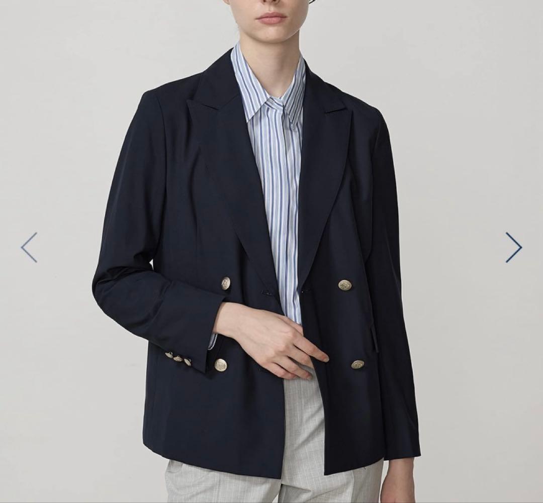Aquascutum ネイビー テーラードジャケット　紺ブレ、ダブル