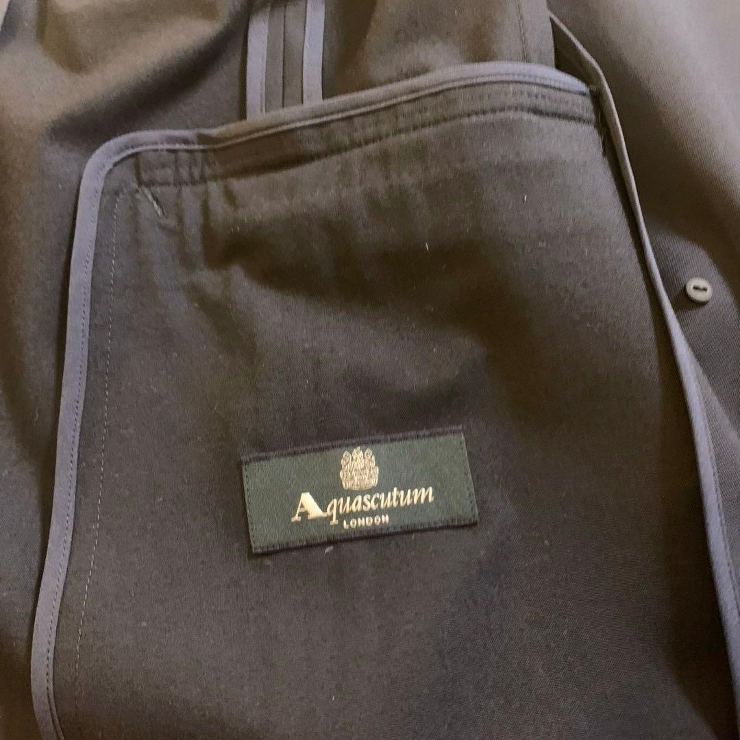 Aquascutum ネイビー テーラードジャケット　紺ブレ、ダブル