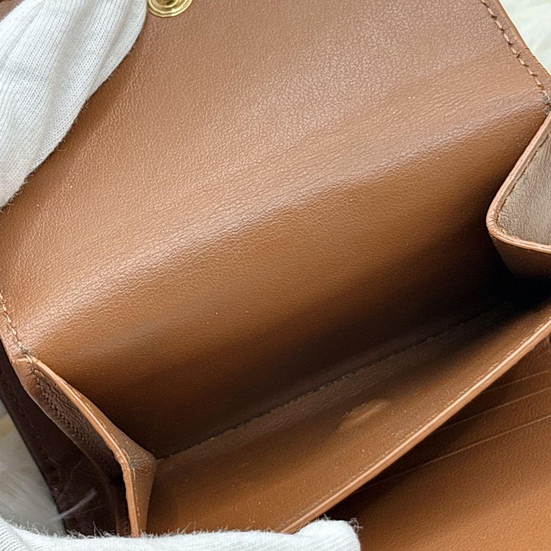 付属品完備✨CELINE トリオンフ スモール フラップ ウォレット 三つ折り