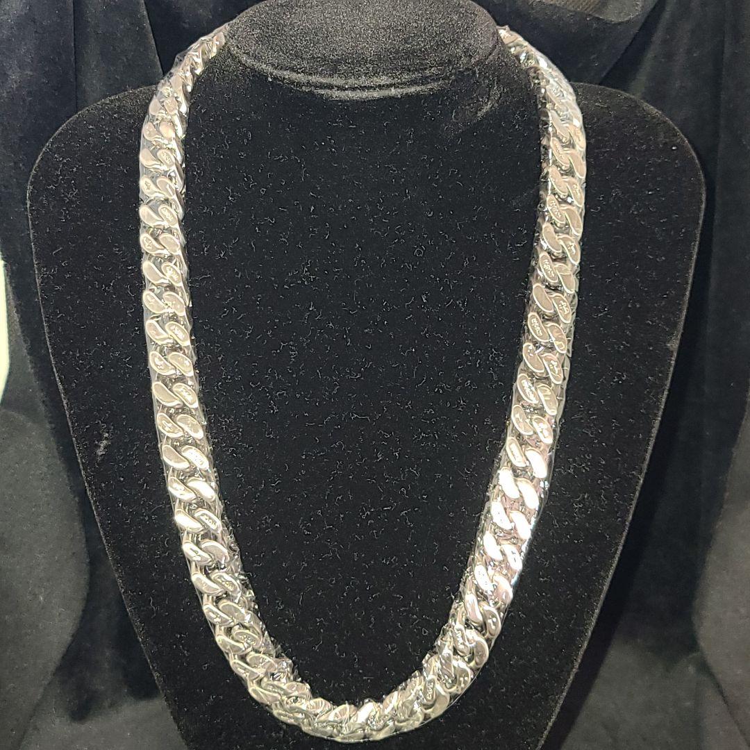 フルステンレス ネックレス 60cm 12mm アレルギーフリー 316L