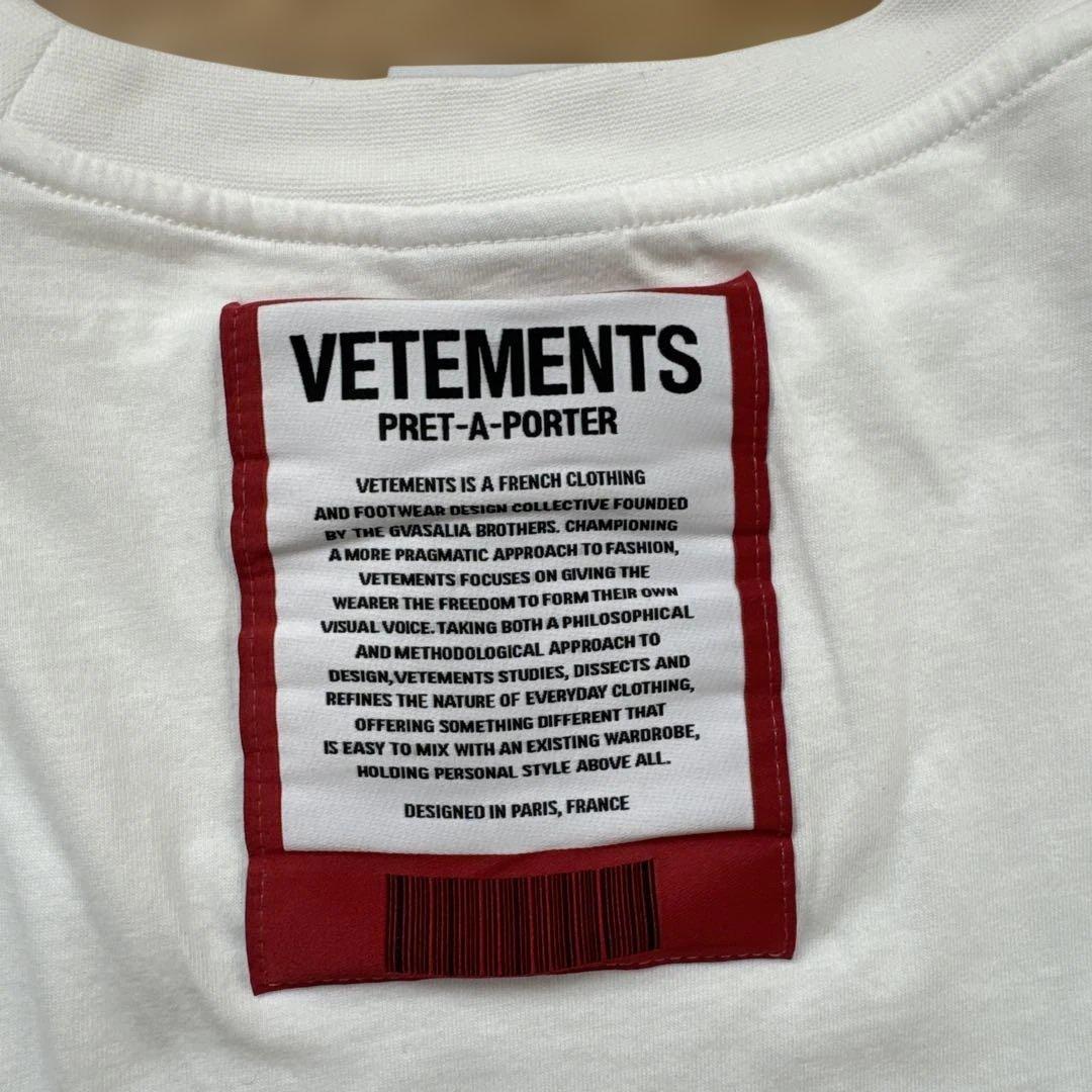 VETEMENTS ヴェトモン ホワイト Tシャツ パッチ