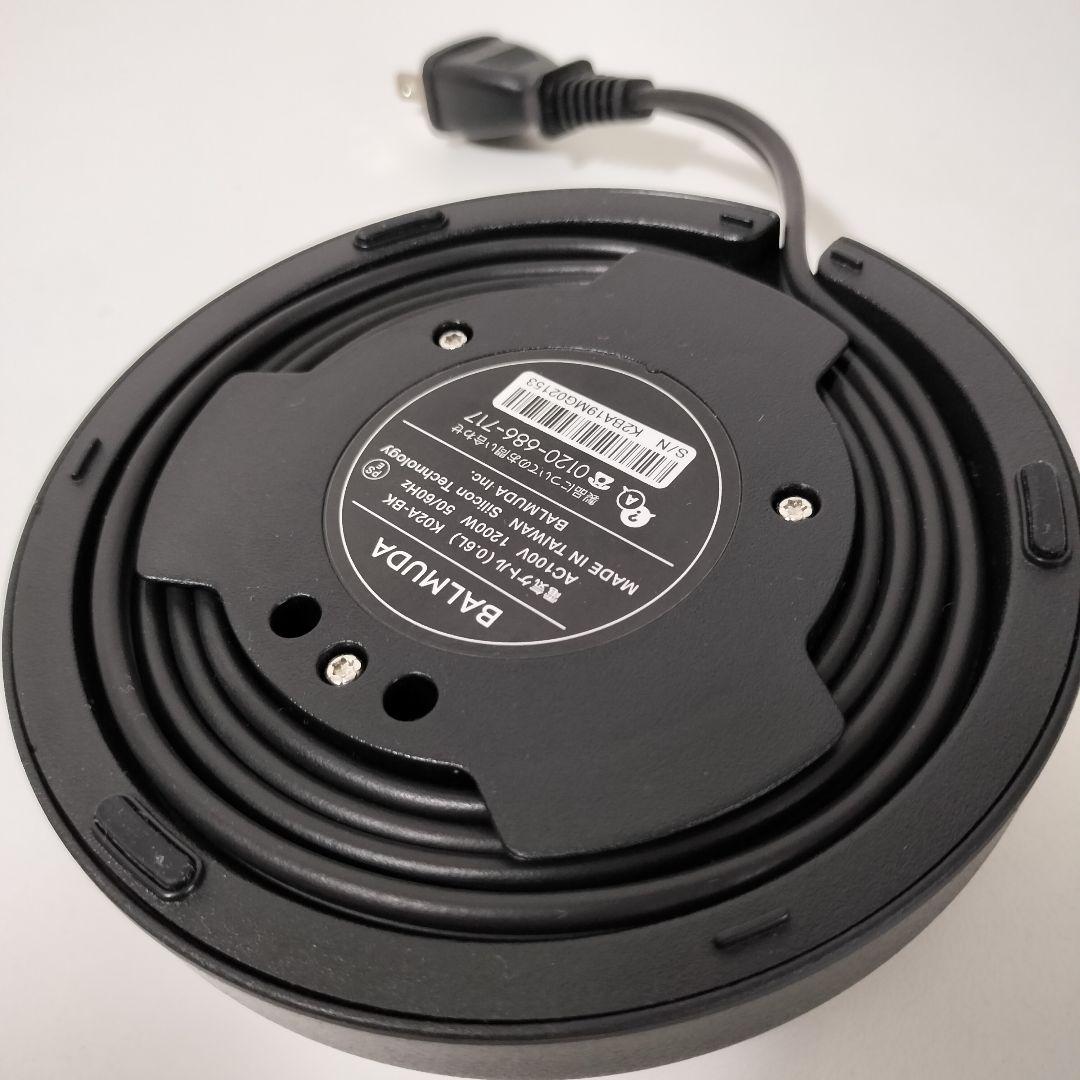 【動作確認済】BALMUDA バルミューダ　電気ケトル　黒　1417