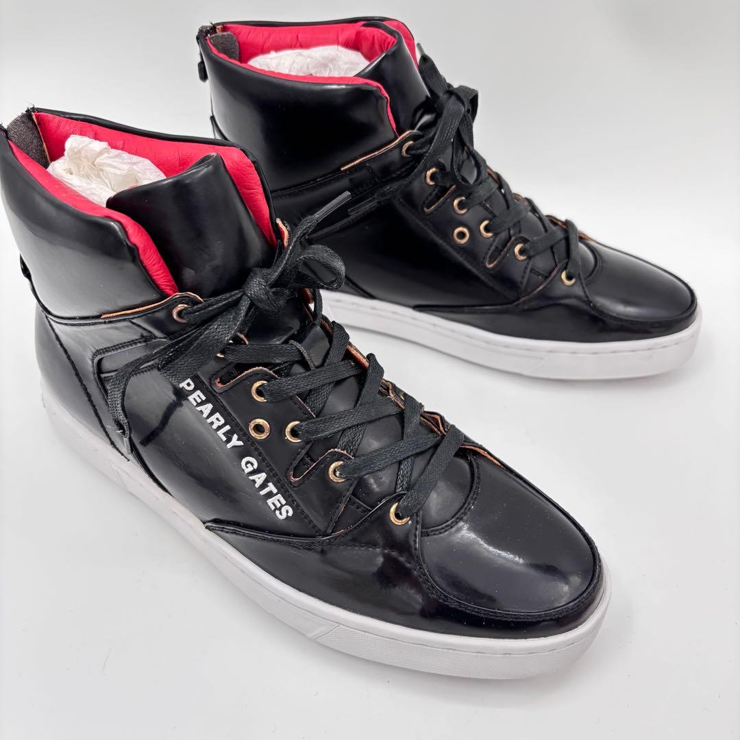 新品 未使用 PEARLY GATES ハイカットスニーカー 23.5