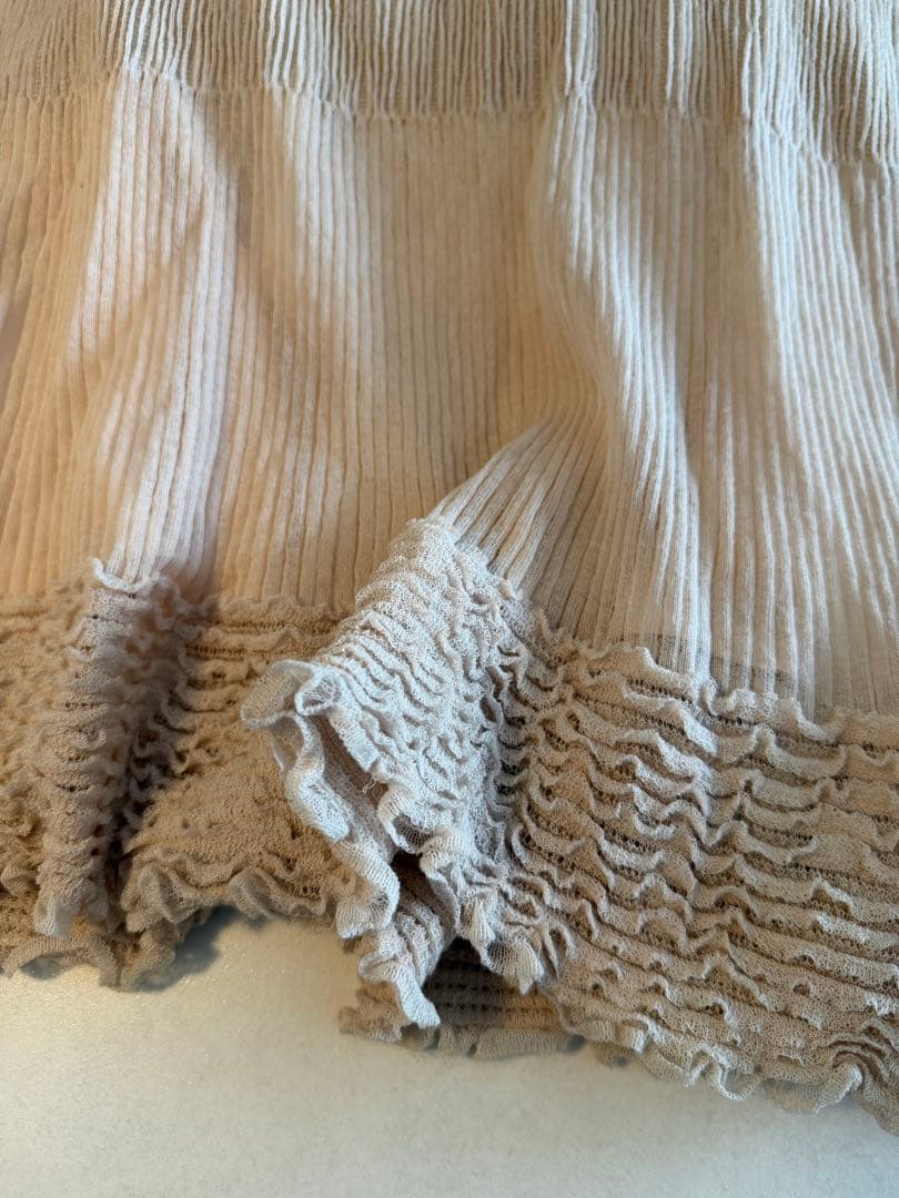 VALENTINO ベージュ ノースリーブワンピース