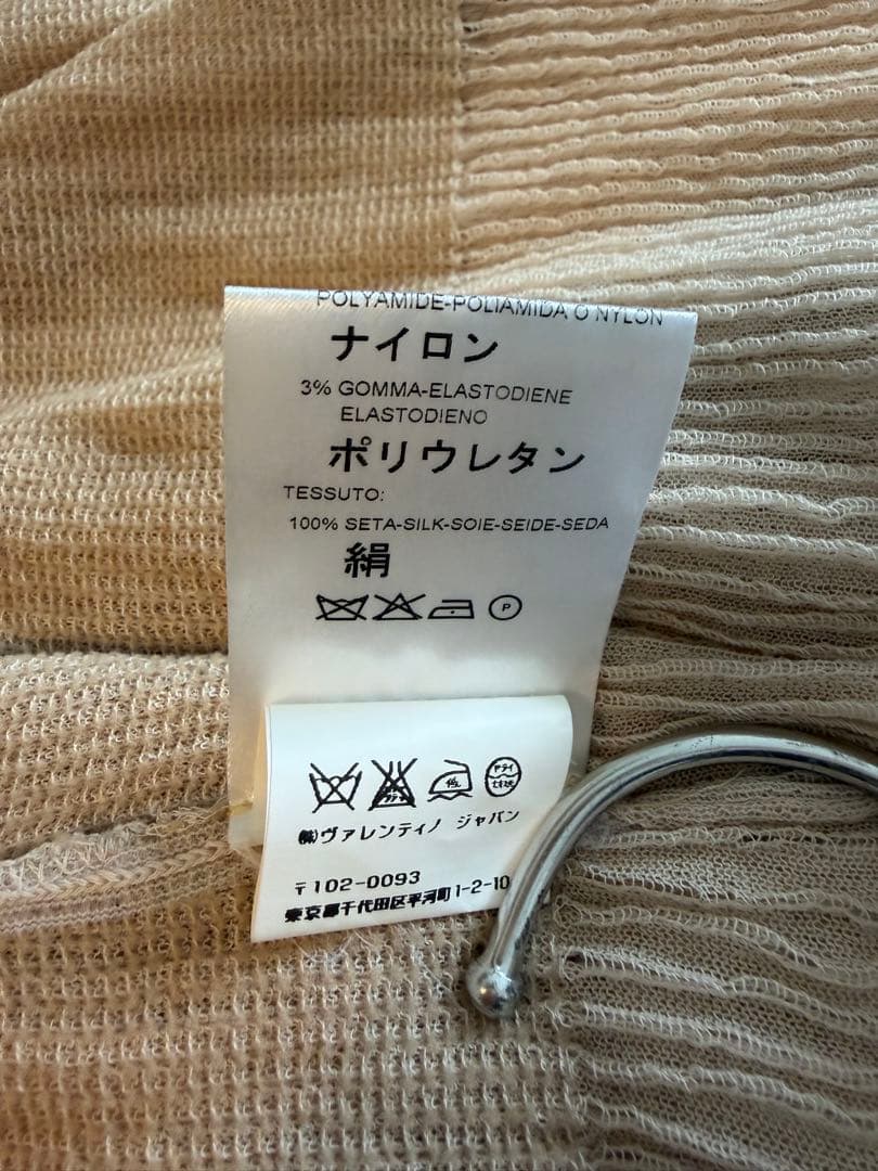 VALENTINO ベージュ ノースリーブワンピース