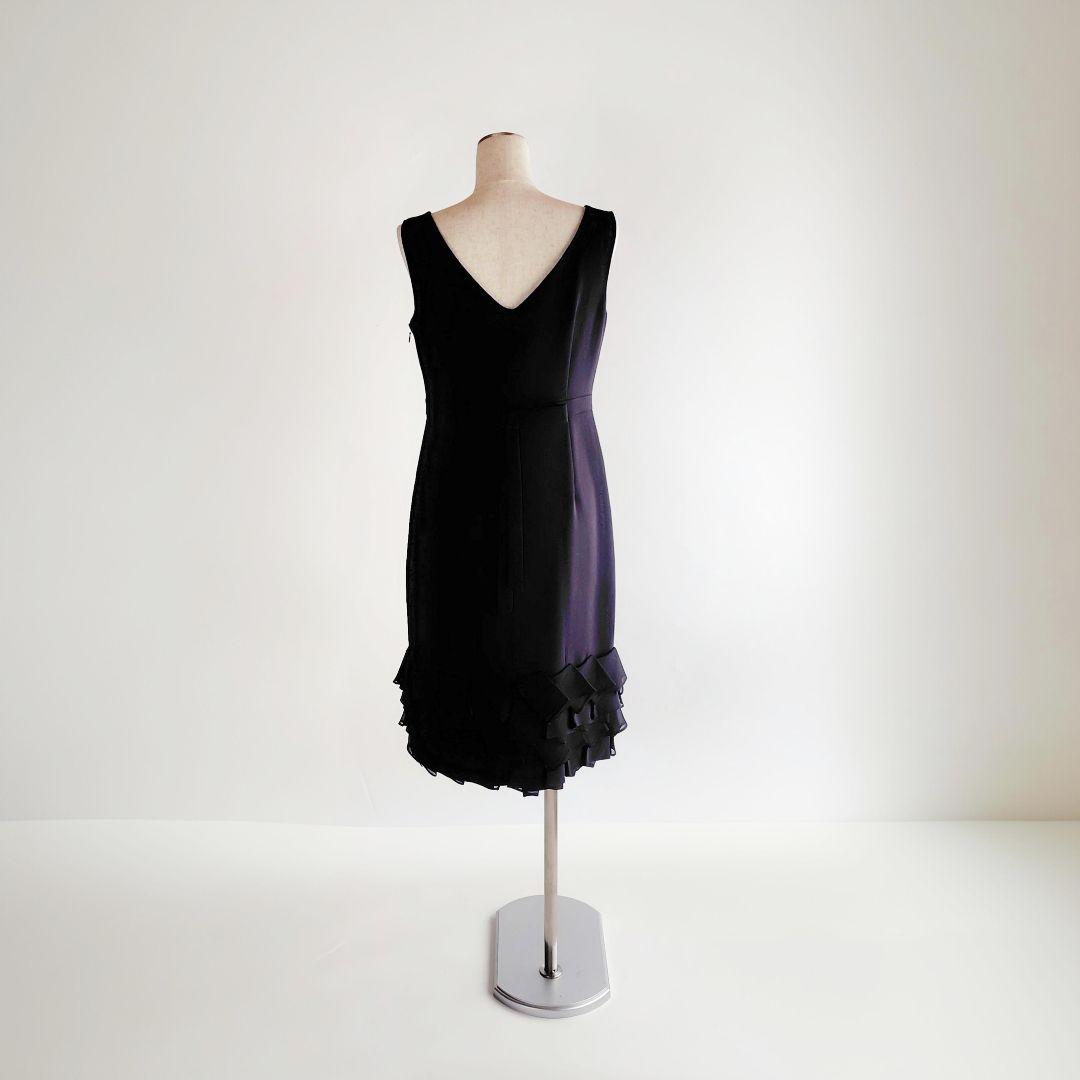 Grace Class グレースクラス 38/M 黒 フリル ドレス ワンピース