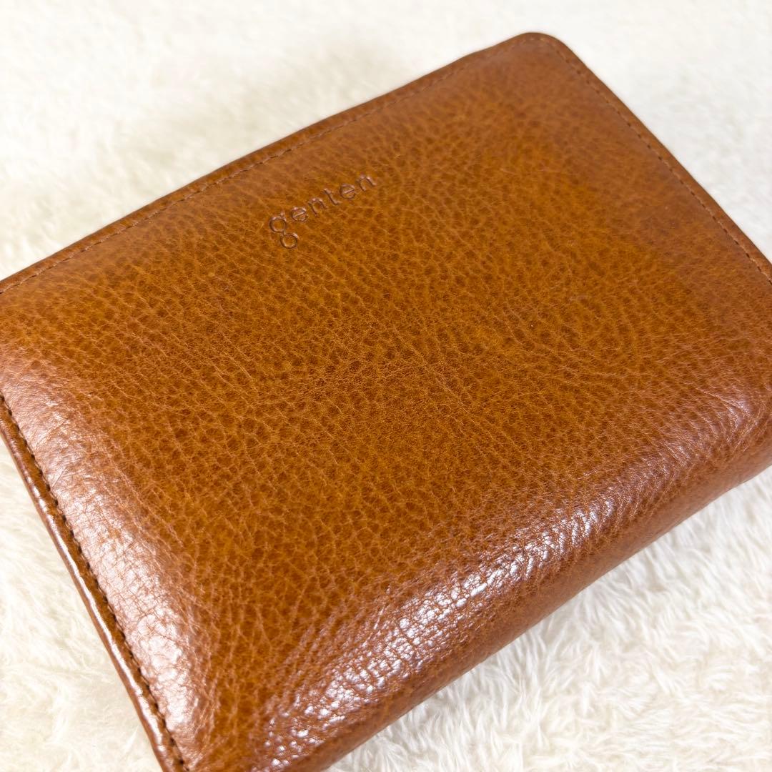 【genten】ゲンテン トスカ 二つ折り財布 ミディアムウォレット 牛革本革