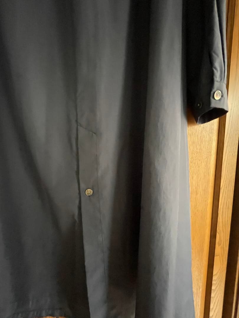 サリースコットフード付き春コート　紺色