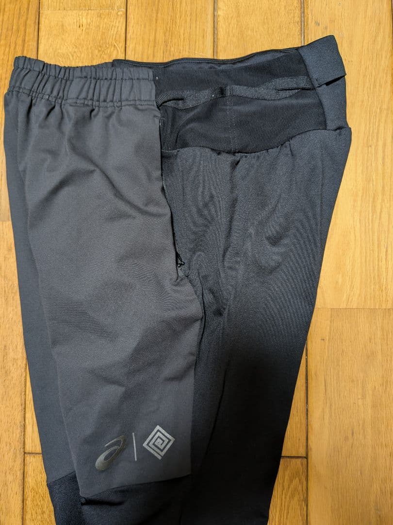 エルドレッソeldoreso & asicsコラボ ランニングパンツ S 黒