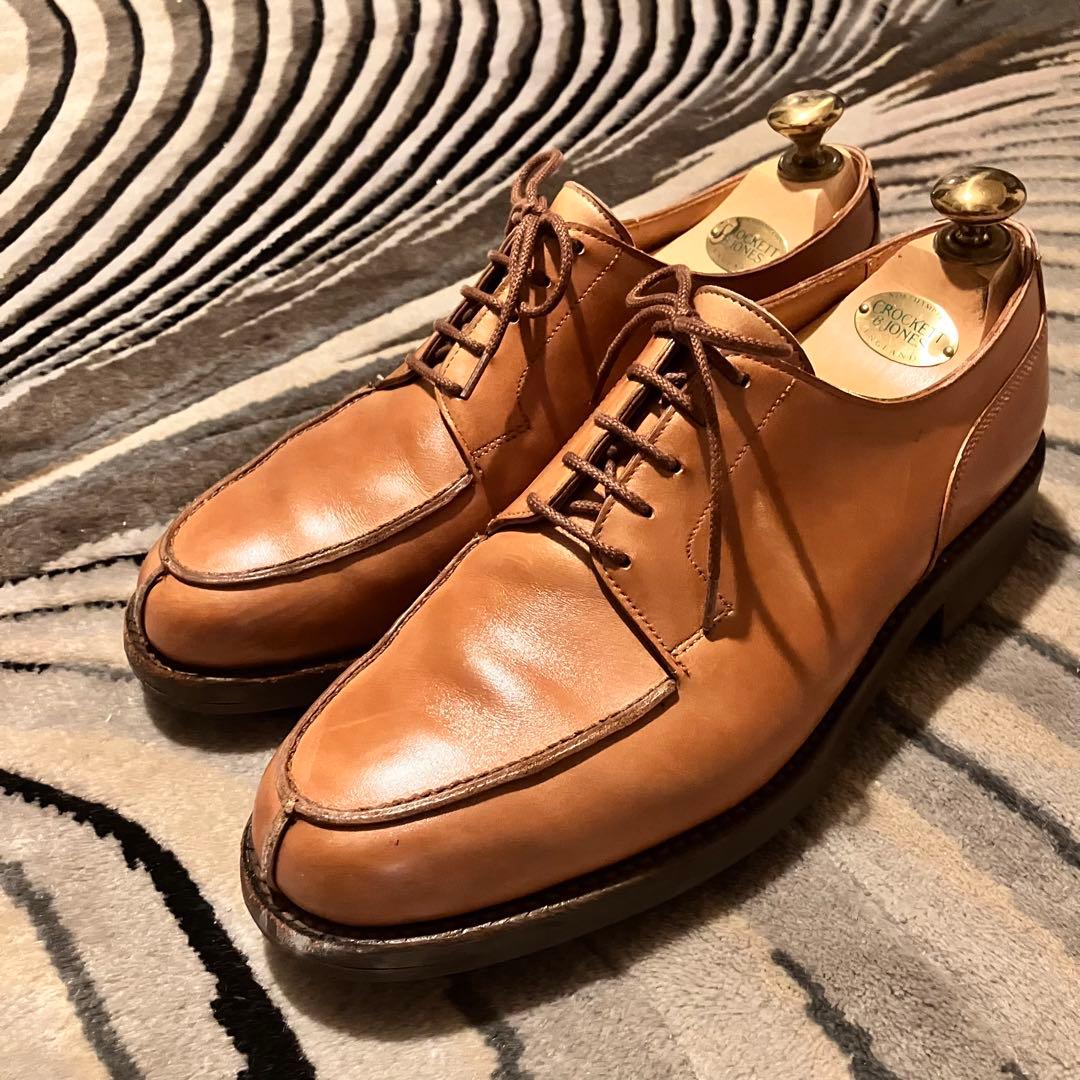 靴 CROCKET&JONES MORETON TAN UK6