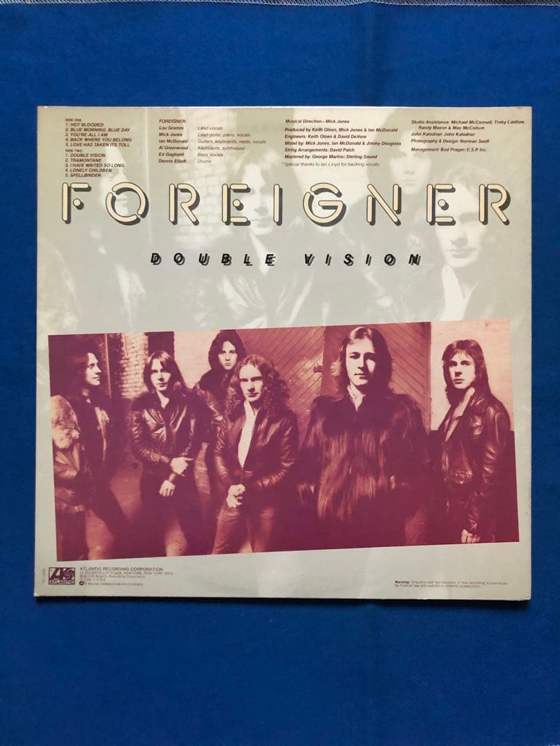 LPレコード♢フォリナー♢SD19999♢1978年♢うg4921w43