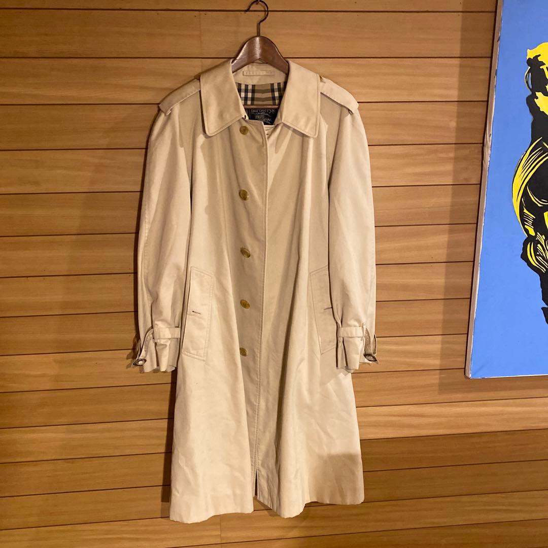 状態考慮　Burberry バーバリー　ベージュ ステンカラーコート　メンズ