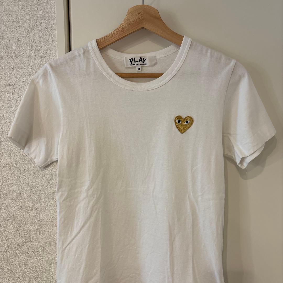 【美品】コムデギャルソン Tシャツ 白 ホワイト サイズM