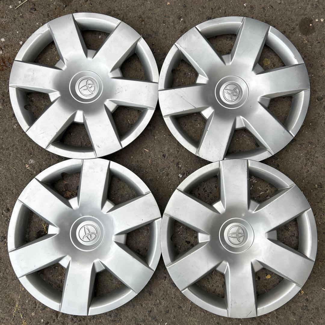 ②ハイエース 純正ホイールキャップ付 中古ホイール4本セット