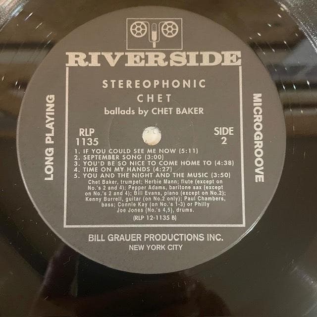 極美品! CHET BAKER with BILL EVANS / CHET