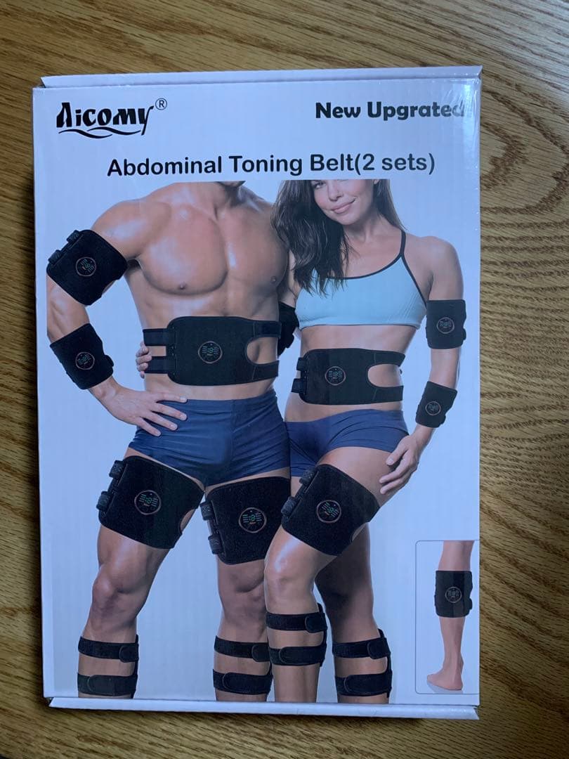 ems 腹筋ベルト ジェルシート不要 筋トレ トレーニングベルト Aicomy