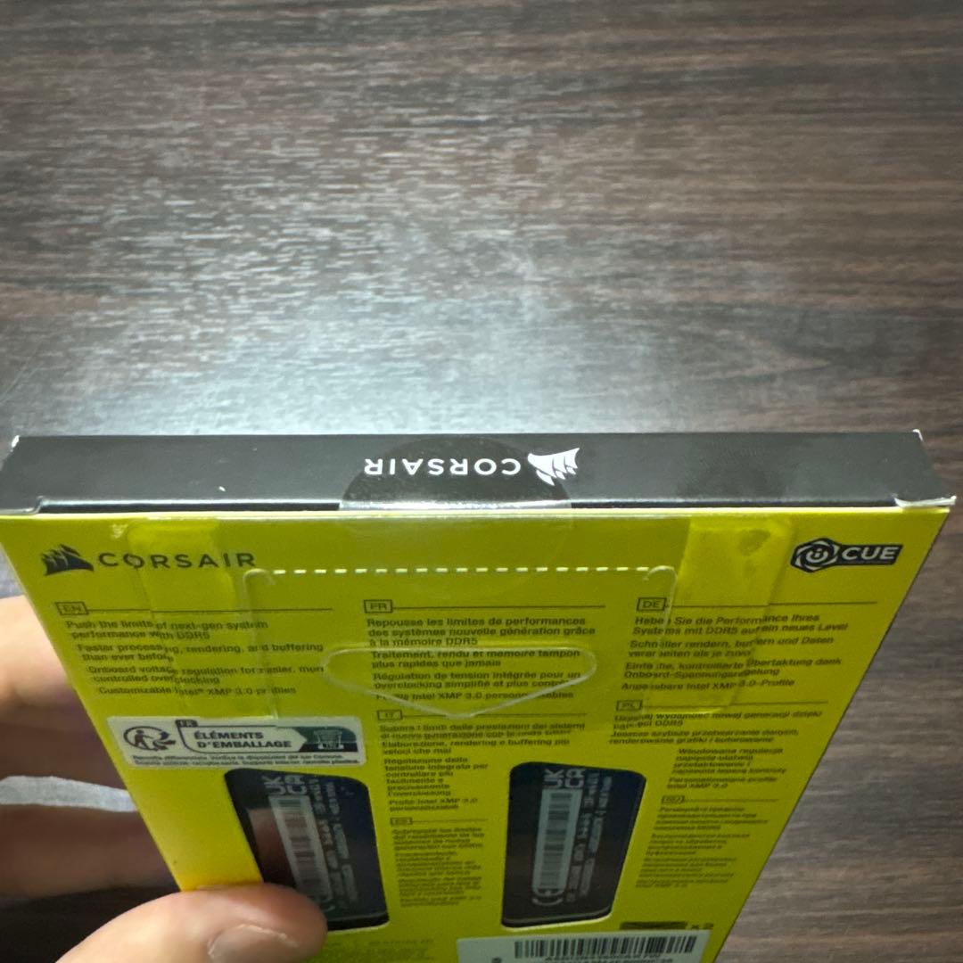 新品未使用CORSAIR VENGEANCE DDR5 32GB 6000MHz