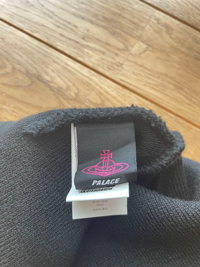 Palace Vivienne Westwood コラボ ニット帽 ビーニー 黒