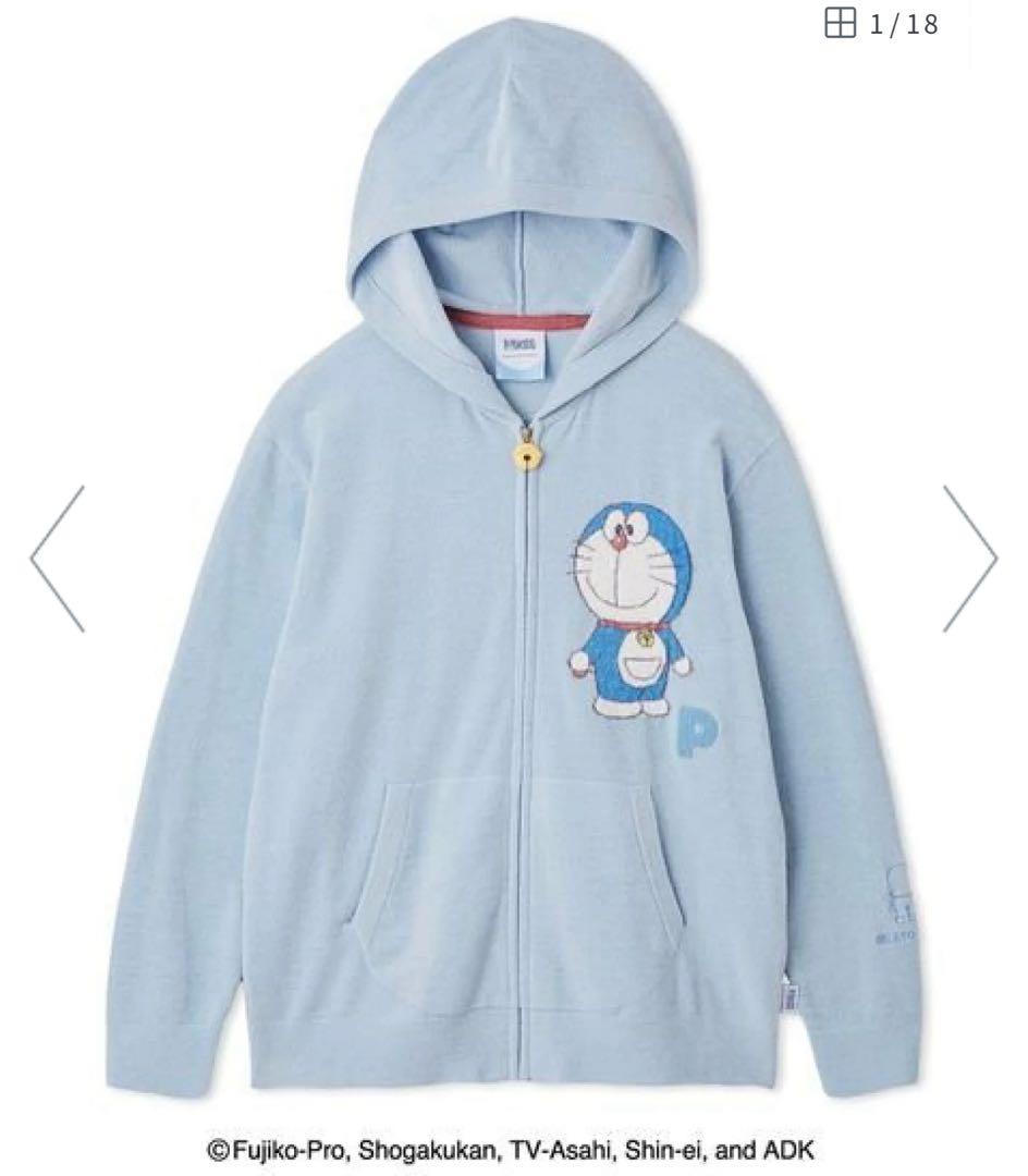 【新品・未開封】ジェラートピケ ドラえもん ユニセックス ジャガードパーカ