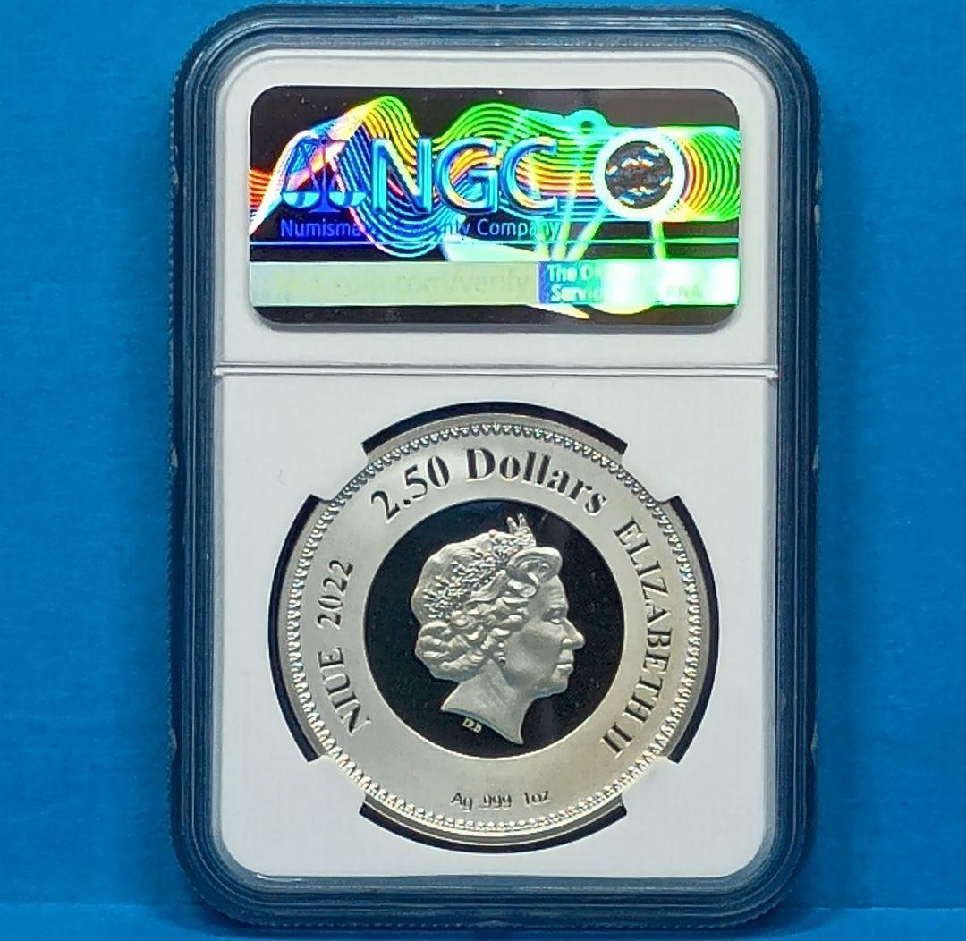 2022 ニウエ エリザベス女王 追悼記念 $2.5 銀貨 NGC PF70UC