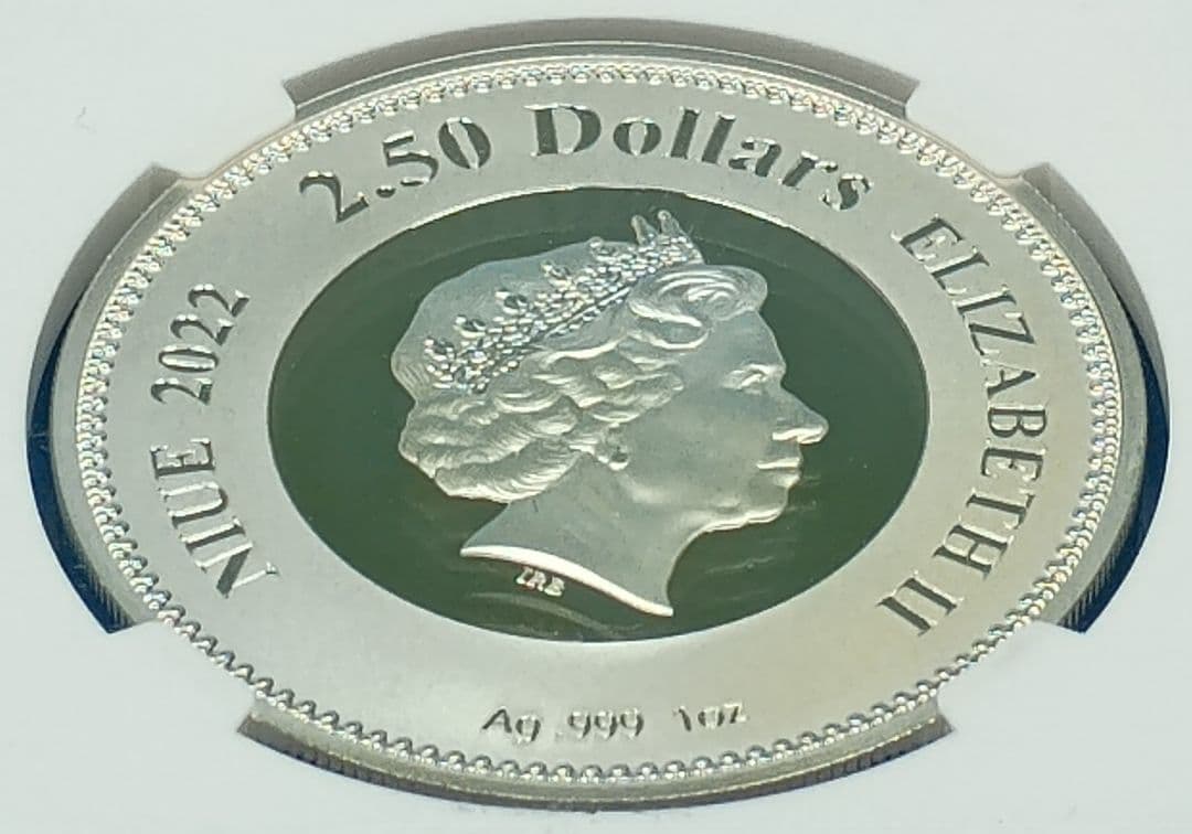 2022 ニウエ エリザベス女王 追悼記念 $2.5 銀貨 NGC PF70UC
