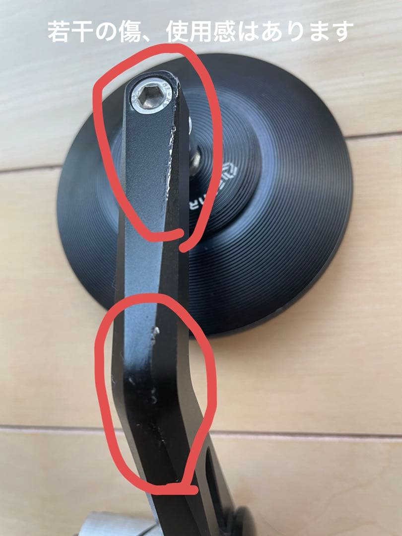 バーエンドミラー　ブラック　丸型　バイク用　Fenrir製　美品