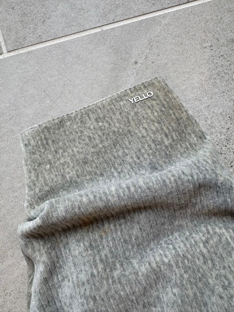 靴 YELLO LOOSE FIT SHORT BOOTS gray